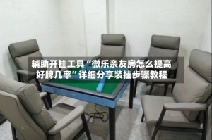 辅助开挂工具“微乐亲友房怎么提高好牌几率”详细分享装挂步骤教程