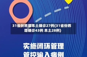 31省份昨增本土确诊27例(31省份昨增确诊43例 本土28例)