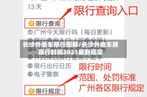 长沙外地车限行图解/长沙外地车牌限行时间2021最新规定