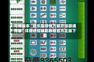 可用版本“微乐跑得快万能开挂器通用版”详细透视辅助教程官方正版下载