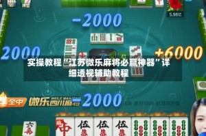 实操教程“江苏微乐麻将必赢神器”详细透视辅助教程