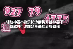 辅助神器“微乐长沙麻将开挂神器下载软件”详细分享装挂步骤教程