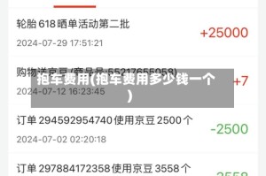 抱车费用(抱车费用多少钱一个)