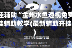 万能开挂辅助“金州水鱼透视免费”(免费)开挂辅助教学(最新辅助开挂教程)