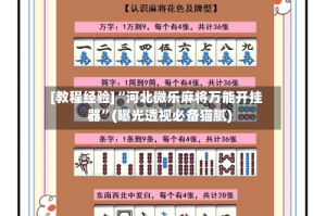 [教程经验]“河北微乐麻将万能开挂器”(曝光透视必备猫腻)