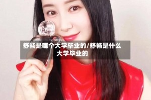 舒畅是哪个大学毕业的/舒畅是什么大学毕业的