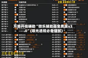 万能开挂辅助“微乐辅助器免费版v3.0”(曝光透视必备猫腻)