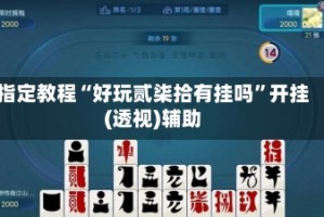 指定教程“好玩贰柒拾有挂吗”开挂(透视)辅助