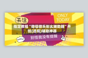 指定教程“微信微乐刨幺辅助器”开挂(透视)辅助神器