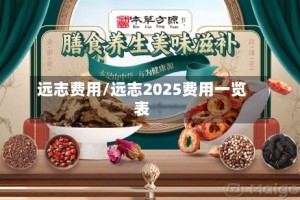 远志费用/远志2025费用一览表