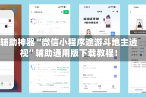 辅助神器“微信小程序途游斗地主透视”辅助通用版下载教程！