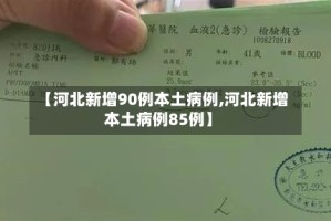 【河北新增90例本土病例,河北新增本土病例85例】