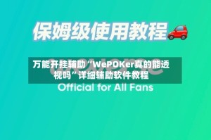 万能开挂辅助“WePOKer真的能透视吗”详细辅助软件教程