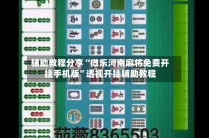 辅助教程分享“微乐河南麻将免费开挂手机版”透视开挂辅助教程