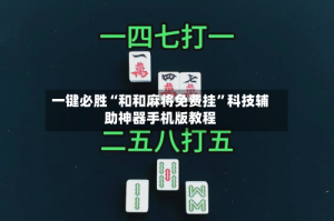 一键必胜“和和麻将免费挂”科技辅助神器手机版教程