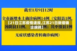 【21日江苏疫情速报,江苏21日新增确诊病例】