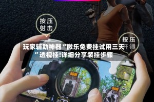 玩家辅助神器“微乐免费挂试用三天”透视挂!详细分享装挂步骤