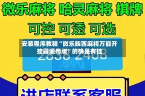 安装程序教程“微乐陕西麻将万能开挂器通用版”的确是有挂