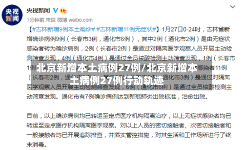 北京新增本土病例27例/北京新增本土病例27例行动轨迹-第3张图片