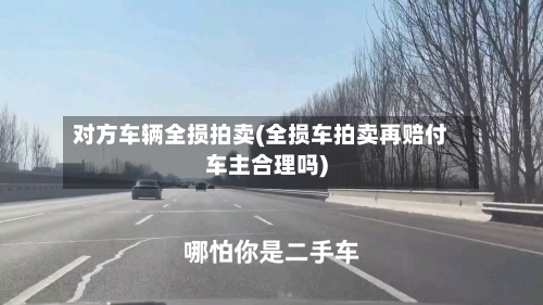 对方车辆全损拍卖(全损车拍卖再赔付车主合理吗)-第1张图片