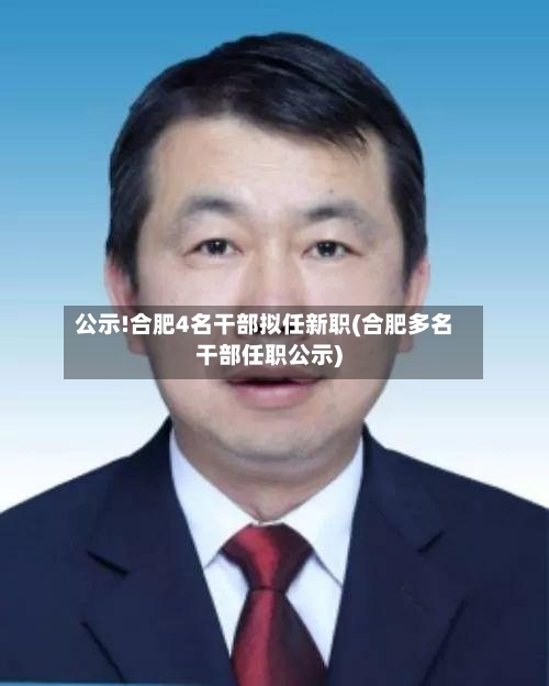 公示!合肥4名干部拟任新职(合肥多名干部任职公示)-第3张图片