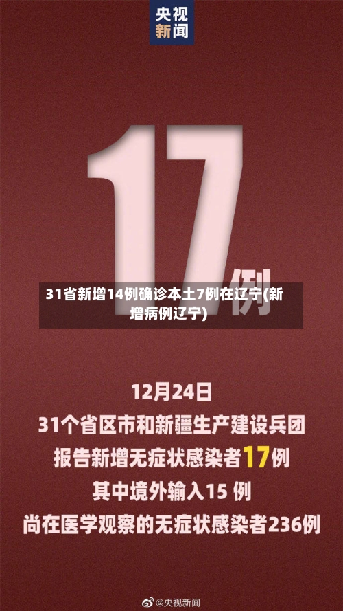 31省新增14例确诊本土7例在辽宁(新增病例辽宁)-第1张图片
