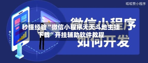 秒懂经验“微信小程序天天斗地主挂下载”开挂辅助软件教程-第1张图片