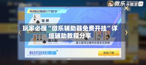 玩家必搜“微乐辅助器免费开挂”详细辅助教程分享-第1张图片