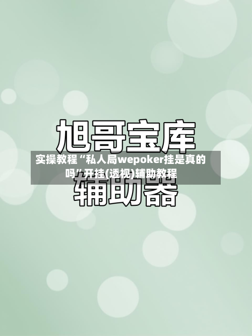 实操教程“私人局wepoker挂是真的吗”开挂(透视)辅助教程-第2张图片