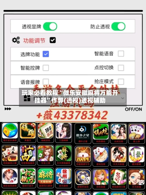 玩家必看教程“微乐安徽麻将万能开挂器”作弊(透视)透视辅助-第1张图片