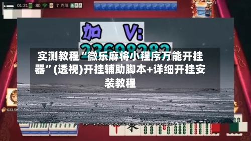 实测教程“微乐麻将小程序万能开挂器	”(透视)开挂辅助脚本+详细开挂安装教程-第1张图片