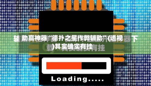 助赢神器“德扑之星作弊辅助	”(透视)其实确实有挂-第1张图片