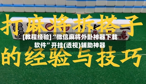 [教程经验]“微信麻将外卦神器下载软件”开挂(透视)辅助神器-第2张图片