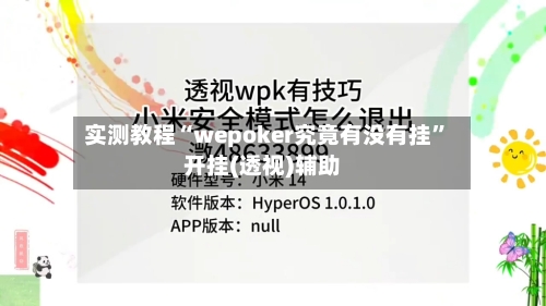 实测教程“wepoker究竟有没有挂	”开挂(透视)辅助-第1张图片