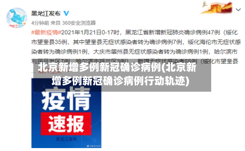 北京新增多例新冠确诊病例(北京新增多例新冠确诊病例行动轨迹)-第1张图片