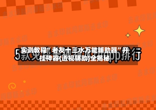 实测教程	”老友十三水万能辅助器”开挂神器{透视辅助}全揭秘-第3张图片