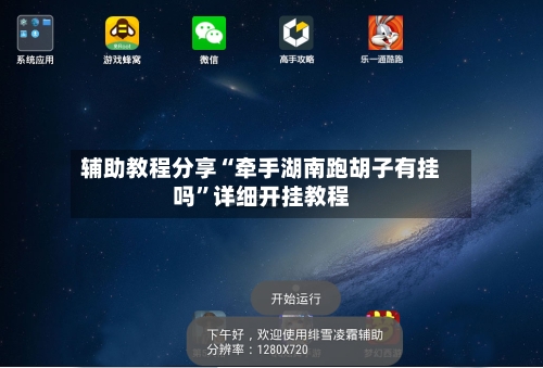 辅助教程分享“牵手湖南跑胡子有挂吗”详细开挂教程-第2张图片