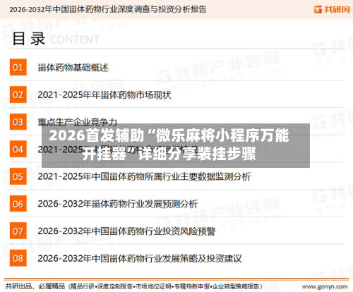 2026首发辅助“微乐麻将小程序万能开挂器”详细分享装挂步骤-第1张图片