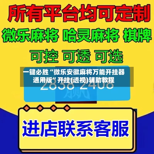 一键必胜“微乐安徽麻将万能开挂器通用版”开挂(透视)辅助教程-第1张图片