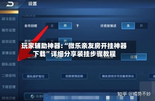 玩家辅助神器:“微乐亲友房开挂神器下载”详细分享装挂步骤教程-第3张图片