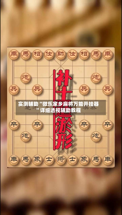 实测辅助“微乐家乡麻将万能开挂器”详细透视辅助教程-第1张图片
