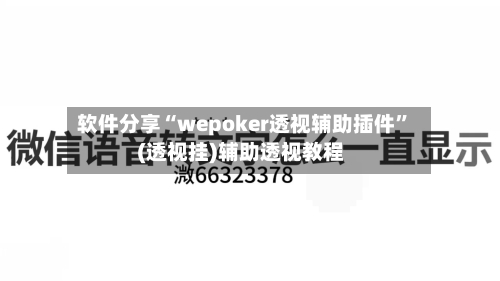 软件分享“wepoker透视辅助插件”(透视挂)辅助透视教程-第1张图片