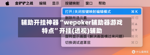 辅助开挂神器“wepoker辅助器游戏特点	”开挂(透视)辅助-第2张图片