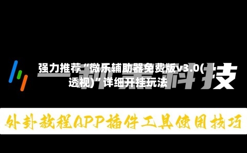 强力推荐“微乐辅助器免费版v3.0(透视)	”详细开挂玩法-第1张图片