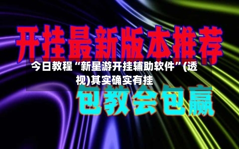 今日教程“新星游开挂辅助软件	”(透视)其实确实有挂-第1张图片
