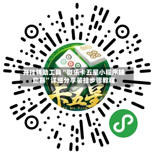 开挂辅助工具“微乐卡五星小程序辅助器”详细分享装挂步骤教程-第3张图片