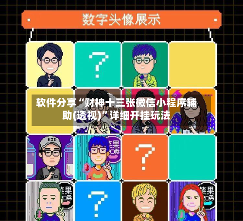 软件分享“财神十三张微信小程序辅助(透视)”详细开挂玩法-第2张图片