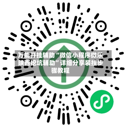 万能开挂辅助“微信小程序微乐陕西挖坑辅助”详细分享装挂步骤教程-第3张图片