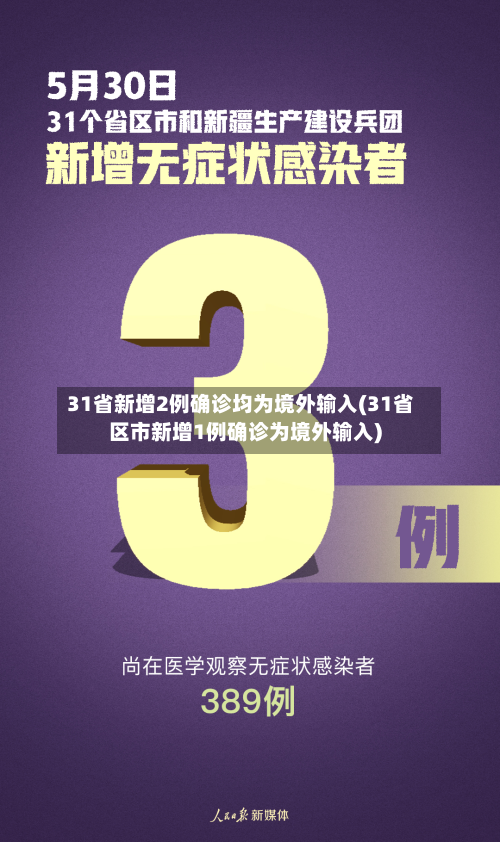 31省新增2例确诊均为境外输入(31省区市新增1例确诊为境外输入)-第1张图片
