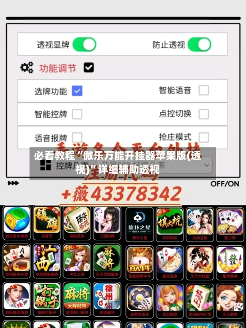 必看教程“微乐万能开挂器苹果版(透视)”详细辅助透视-第1张图片